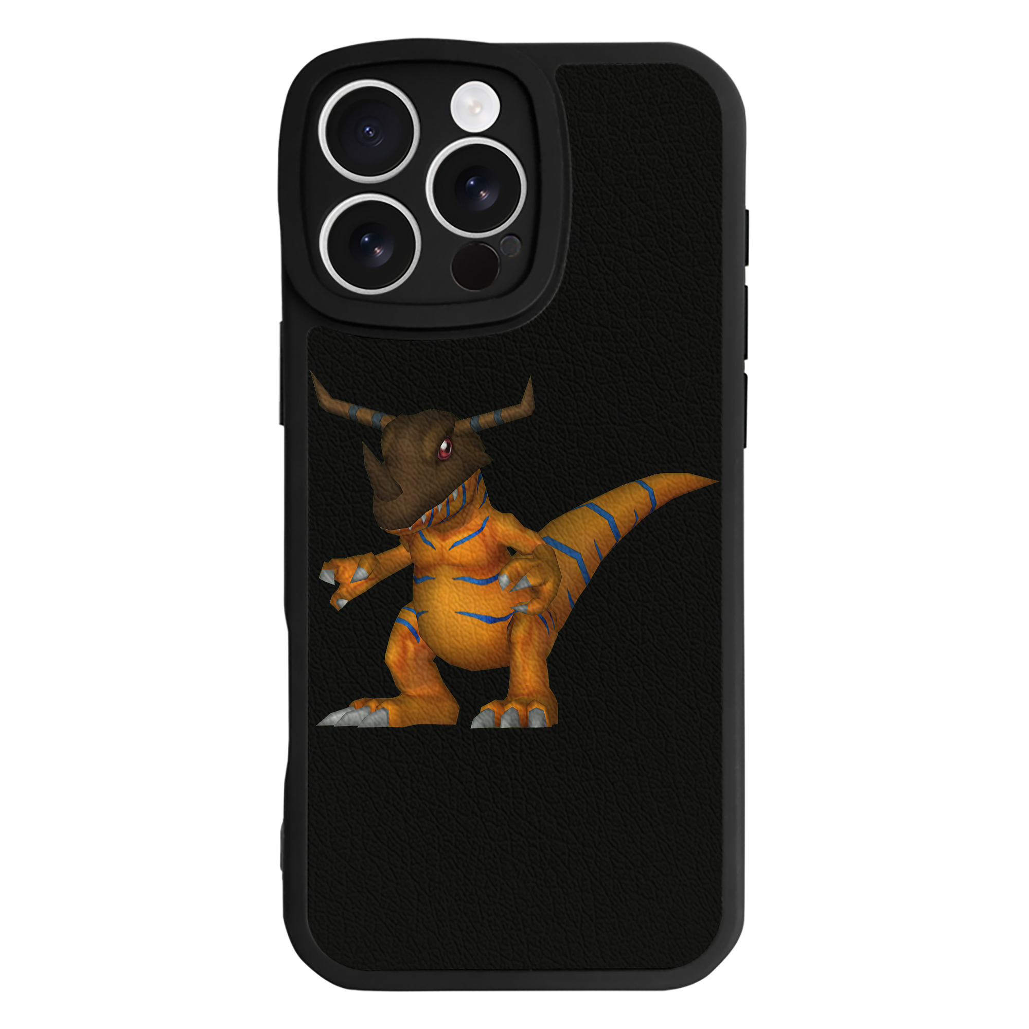（画像用） Digimon デジタルモンスター/デジモン 【iPhone 16シリーズ対応】シリコンスマホケース（レザー調） 材質：シリコン